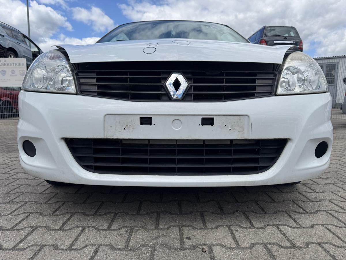 Renault Clio 2 original Sto&szlig;stange Stossf&auml;nger vorn OV369 Wei&szlig; Facelift Bj.2009